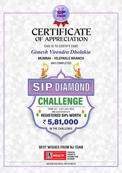 Appreciation certificate NJ July2023 Diamond